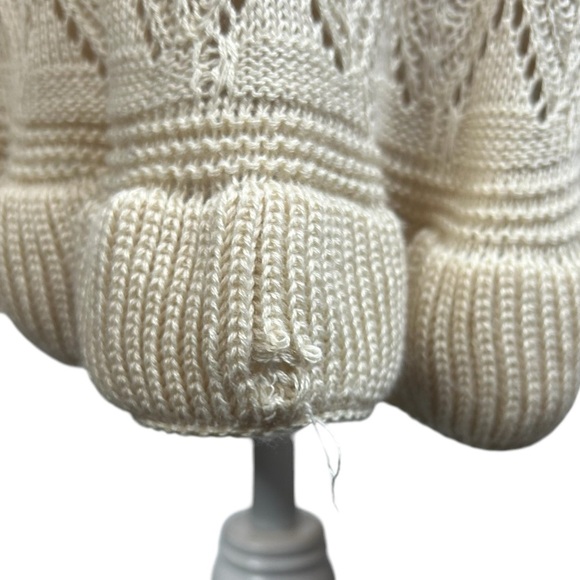 NEW Lucky Brand Crochet Knit Tank Dress Medium Feminine Lightweight FLAW - Picture 7 of 11